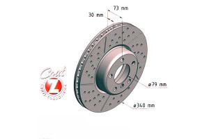 Tarcze Hamulcowe 2szt Bmw 3 F30 11- Przód Zimmerma