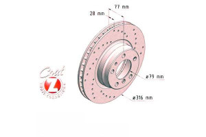 Tarcze Hamulcowe 2szt Bmw 7 E38 94-01 Zimmermann