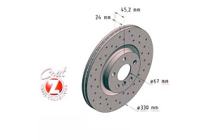 Tarcze Hamulcowe 2szt Bmw 2 F45 14- Przód Zimmerma