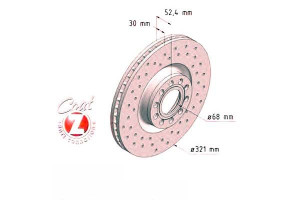 Tarcze Hamulcowe 2szt Audi A6 98-05 4.2 Quattro Zi