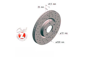 Tarcze Hamulcowe 2szt Mazda 3 06-09 2.3mps Zimmerm