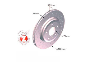 Tarcze Hamulcowe 2szt Bmw 3 E46 99-06 Tył Went. Zi
