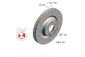 Tarcze Hamulcowe 2szt Mercedes R172 Slk-klasa 11-