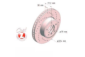 Tarcze Hamulcowe 2szt Bmw 5 E60 03-10 Zimmermann