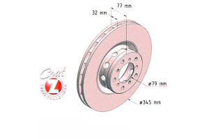 Tarcze Hamulcowe 2szt Bmw 5 E39 M5 98-03 Pp Zimmer