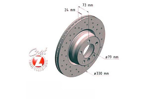 Tarcze Hamulcowe 2szt Bmw 3 F30 11- Przód Zimmerma