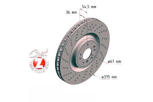 Tarcze Hamulcowe 2szt Mercedes W166 M-klasa 11- Pr