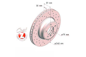 Tarcze Hamulcowe 2szt Bmw 7 E65/e66 02-08 Zimmerma