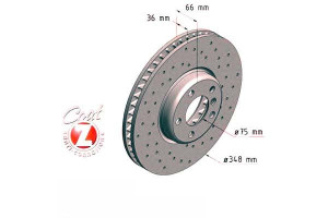 Tarcze Hamulcowe 2szt Bmw 5 F10 10- Pp Zimmermann