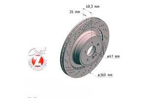 Tarcze Hamulcowe 2szt Mercedes W212 E-klasa 11- Ty