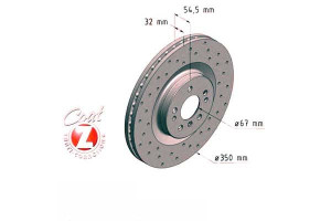 Tarcze Hamulcowe 2szt Mercedes W164 Ml-klasa 05- Z