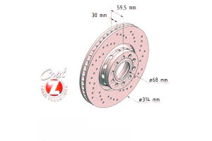 Tarcze Hamulcowe 2szt Audi A8 94-98 Zimmermann