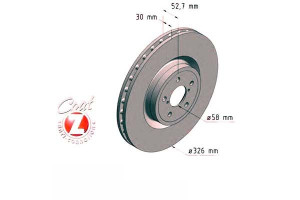 Tarcze Hamulcowe 2szt Subaru Impreza Wrx 01-06 Prz