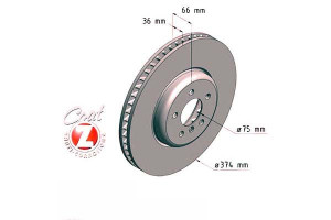 Tarcze Hamulcowe 2szt Bmw 7 F01.f02. F03.f04 08- P