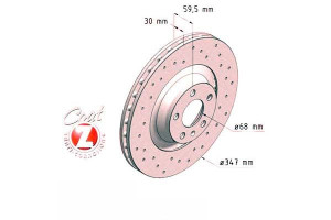 Tarcze Hamulcowe 2szt Audi A6 04-11 4.2 Quattro Zi