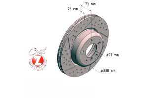 Tarcze Hamulcowe 2szt Bmw 3 E90 05-11 Przód Zimmer