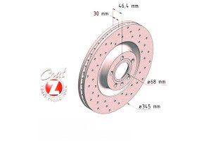 Tarcze Hamulcowe 2szt Audi A4 S4 4.2 03-08 Przód Z