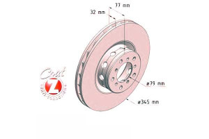 Tarcze Hamulcowe 2szt Bmw 5 E39 M5 98-03 Lp Zimmer
