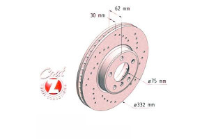 Tarcze Hamulcowe 2szt Bmw X5 E53 00-07 Zimmermann