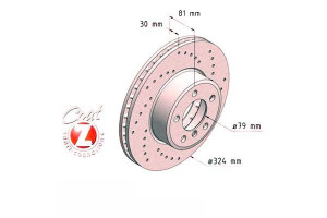 Tarcze Hamulcowe 2szt Bmw 7 E65/e66 02-08 730i - 7