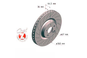 Tarcze Hamulcowe 2szt Mercedes W211 E-klasa 02-09