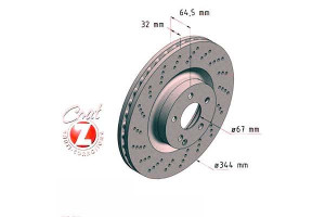 Tarcze Hamulcowe 2szt Mercedes W212 E-klasa 09- Pr