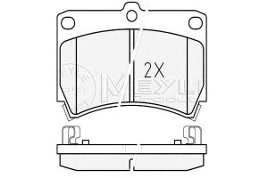 Klocki Hamulcowe Mazda Przód 323 89- Meyle