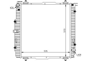 Chłodnica Silnika Mercedes G (w461) G (w463) 2.3-5