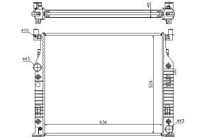 Chłodnica Silnika Mercedes G (w461) Gl (x164) M (w