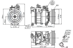 Sprężarka Klimatyzacji Alfa Romeo 156 166 Fiat Mar