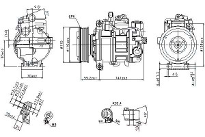 Sprężarka Klimatyzacji Audi A4 1.6-3.0 11.00-03.09