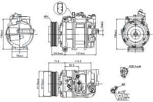 Sprężarka Klimatyzacji Audi A4 A6 1.6-3.0 11.00-03