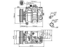 Sprężarka Klimatyzacji Audi A4 A8 2.4/3.0 04.02-01