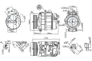 Sprężarka Klimatyzacji Bmw 1 (e82) 1 (e88) 3 (e90)