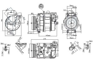 Sprężarka Klimatyzacji Bmw 3 (e90) 3 (e91) 3 (e92)