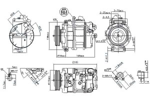 Sprężarka Klimatyzacji Bmw 5 (e60) 5 (e61) 7 (e65