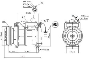 Sprężarka Klimatyzacji Bmw 7 (e38) 3.0-4.4 03.94-1