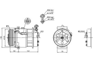 Sprężarka Klimatyzacji Cadillac Bls Fiat Croma Ope