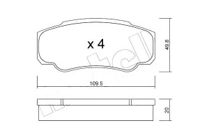 Klocki Hamulcowe Fiat Ducato 02- Tył Metelli
