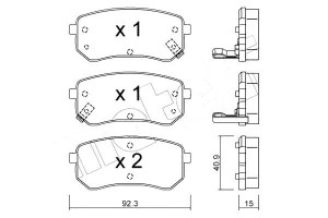Klocki Hamulcowe Kia Picanto 04- Tył Czuj Metelli