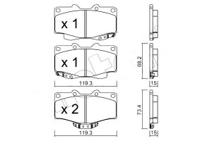 Klocki Hamulcowe Toyota Hilux 88-94 Metelli