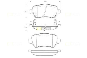 Klocki Hamulcowe Opel Astra H 1 Kpl Starline Starl