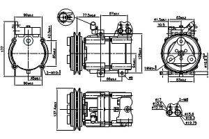 Sprężarka Klimatyzacji Hyundai H-1 H-1 / Starex 2.
