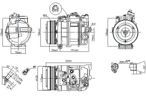 Sprężarka Klimatyzacji Mercedes C (c204) C T-model