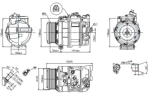 Sprężarka Klimatyzacji Mercedes G (w463) Gl (x164)