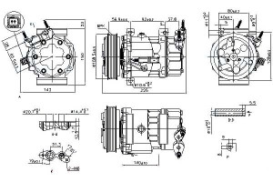 Sprężarka Klimatyzacji Mini (r56) (r57) (r58) (r59