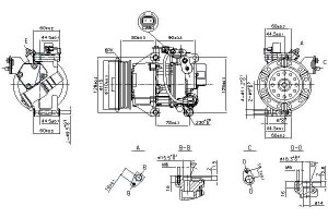 Sprężarka Klimatyzacji Toyota Yaris 1.0/1.3 04.99-