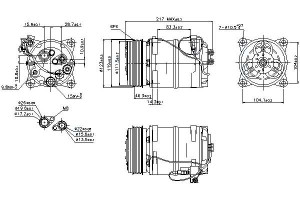 Sprężarka Klimatyzacji Volvo 850 C70 I S70 S80 I V