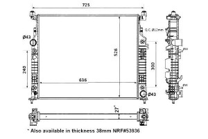 Chłodnica Silnika Mercedes Gl (x164) M (w164) R (w