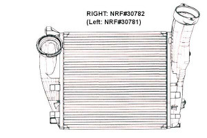 Intercooler Porsche Cayenne 4.8 02.07- Nrf